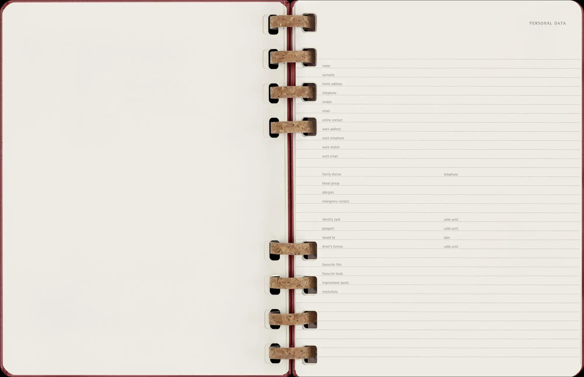 Bild: 8056598856361 | Moleskine Undatierter Life Kalender Mit Spiralbindung, Xl,...