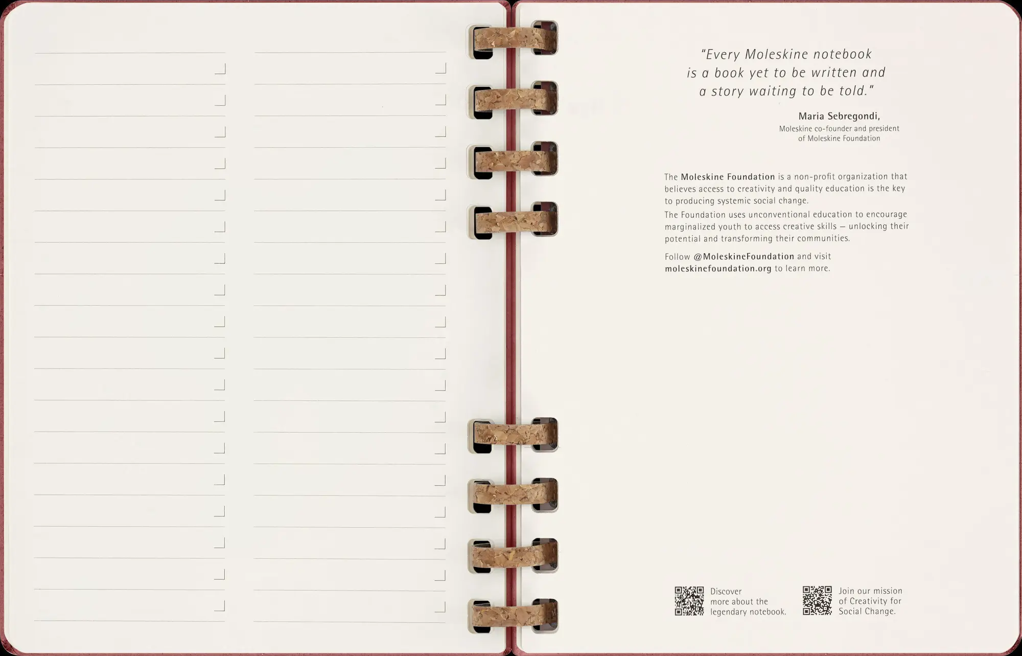 Bild: 8056598856361 | Moleskine Undatierter Life Kalender Mit Spiralbindung, Xl,...