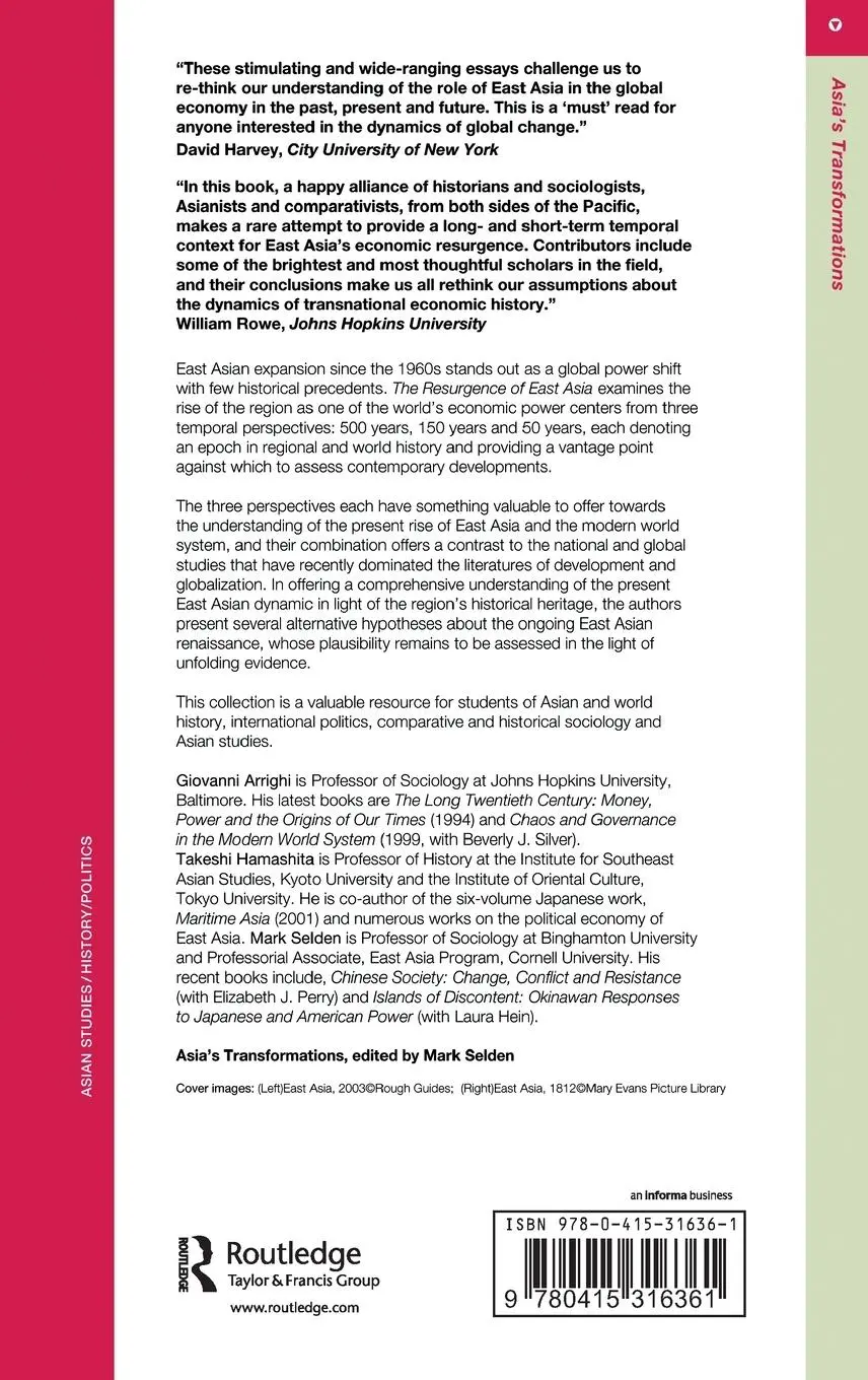 Rückseite: 9780415316361 | The Resurgence of East Asia | 500, 150 and 50 Year Perspectives | Buch