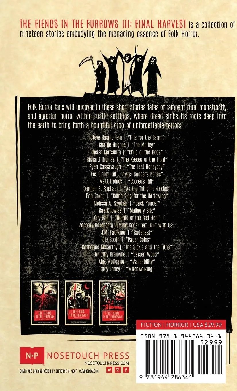 Rückseite: 9781944286361 | The Fiends in the Furrows III | Final Harvest | David T. Neal (u. a.)