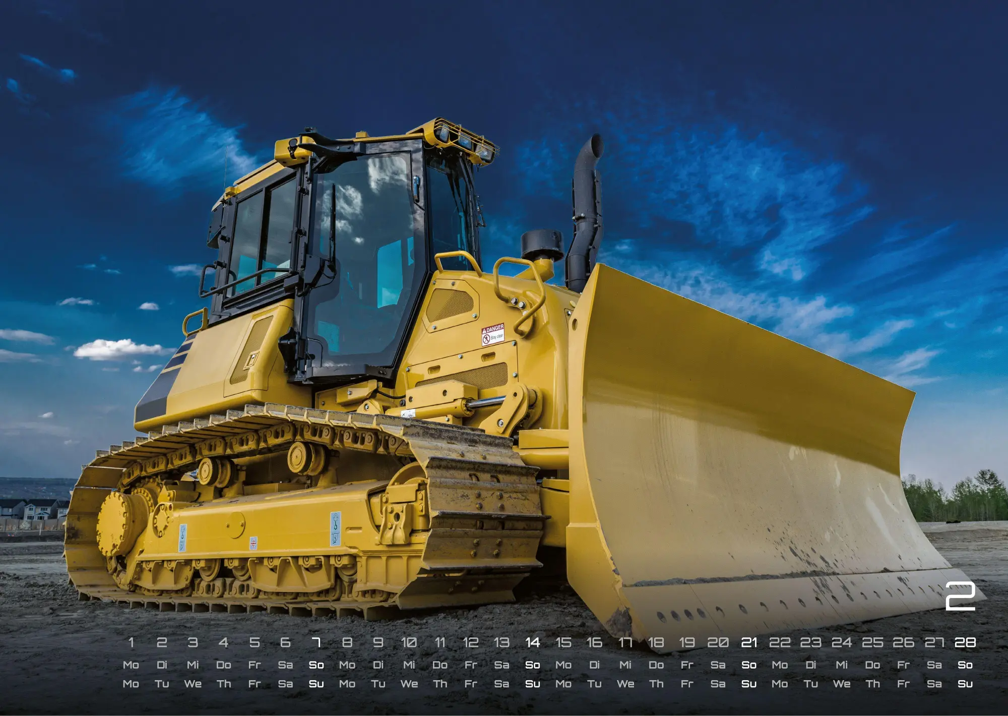 Bild: 9783986736361 | Baumaschinen - gigantische Bauhelfer - 2027 - Kalender DIN A3 | de
