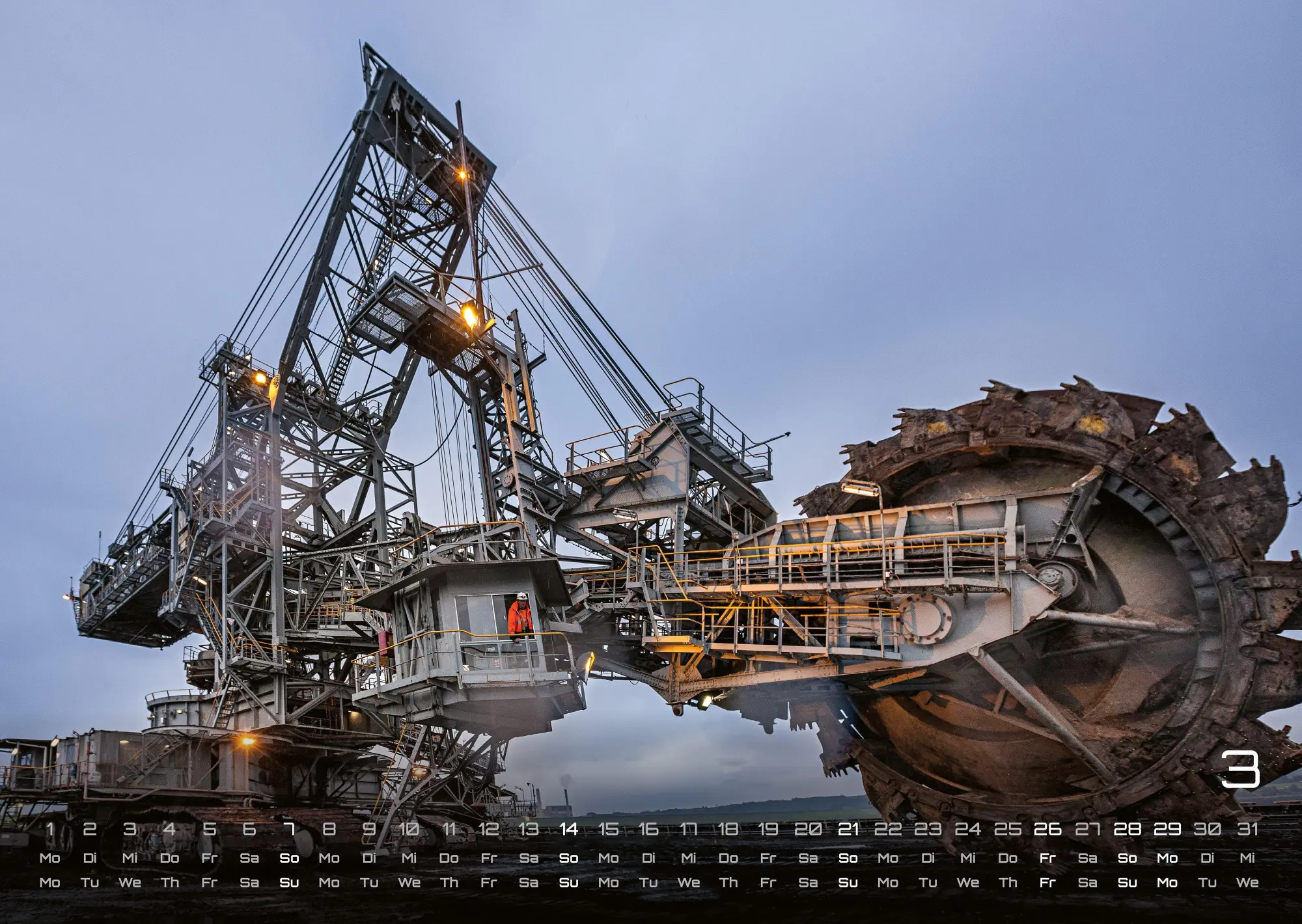 Bild: 9783986736361 | Baumaschinen - gigantische Bauhelfer - 2027 - Kalender DIN A3 | de