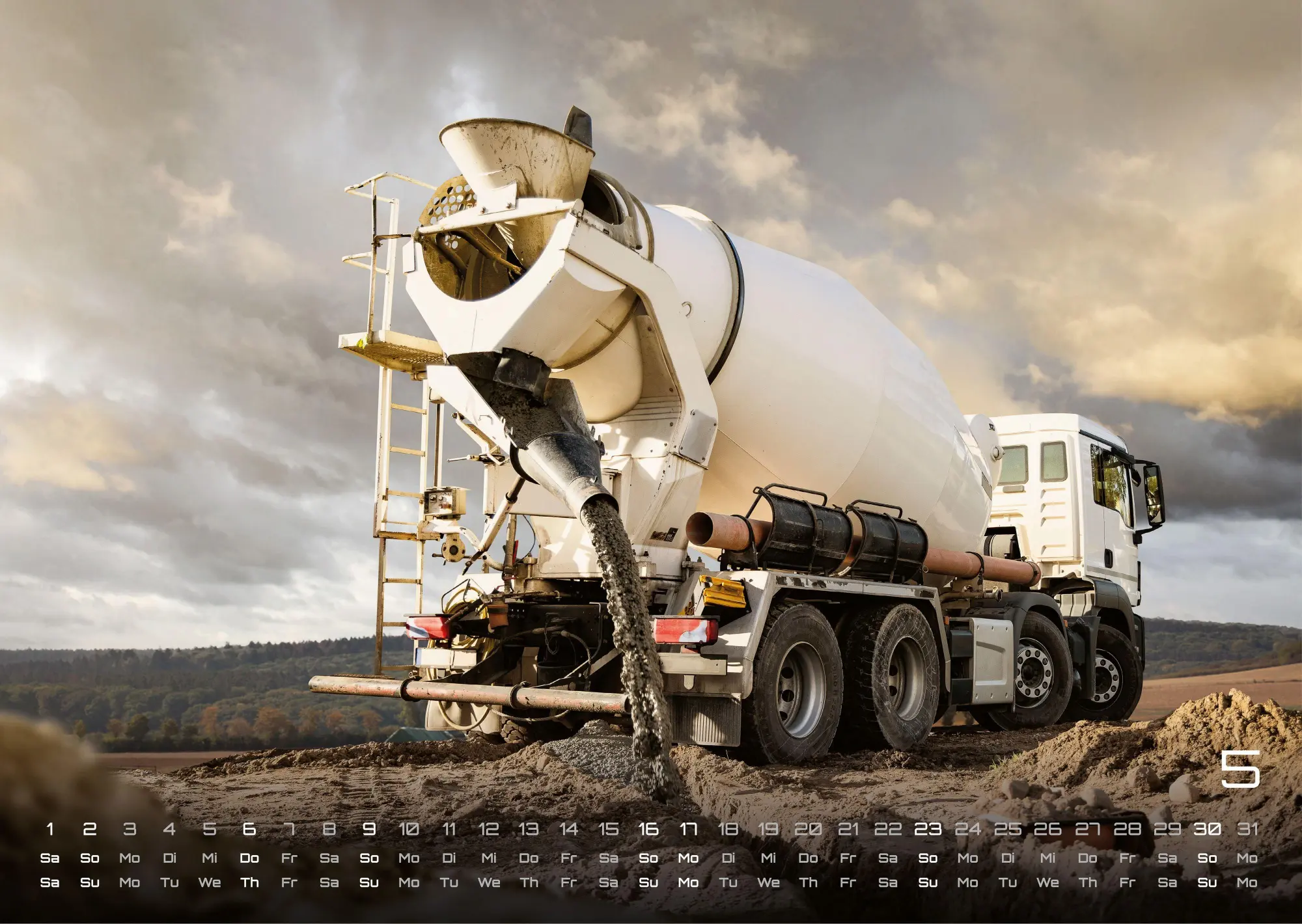 Bild: 9783986736361 | Baumaschinen - gigantische Bauhelfer - 2027 - Kalender DIN A3 | de