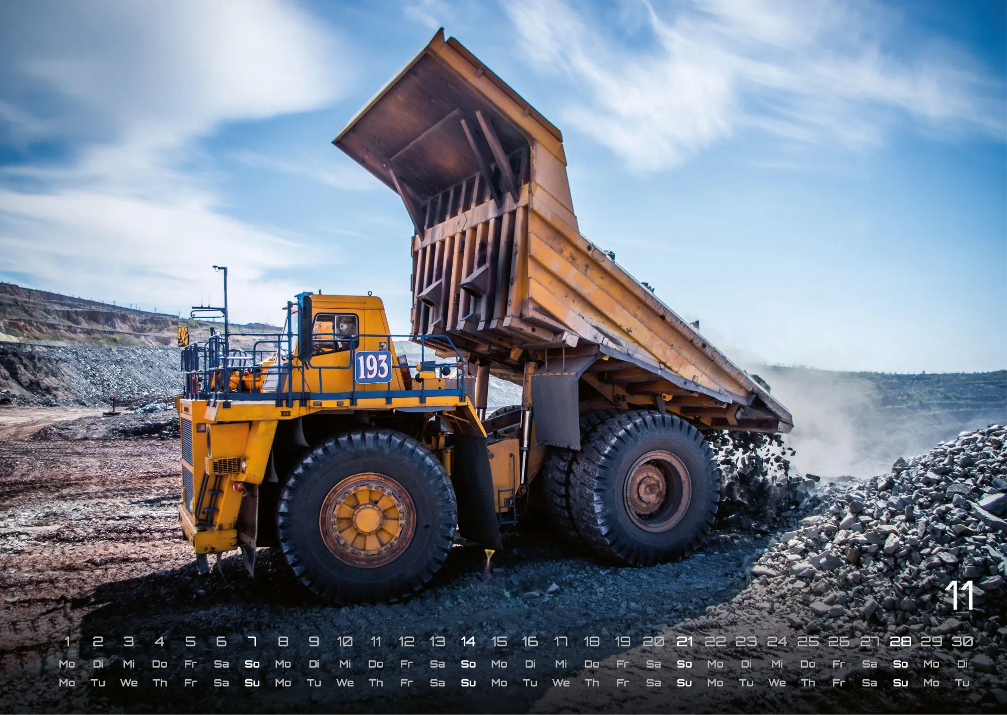 Bild: 9783986736361 | Baumaschinen - gigantische Bauhelfer - 2027 - Kalender DIN A3 | de