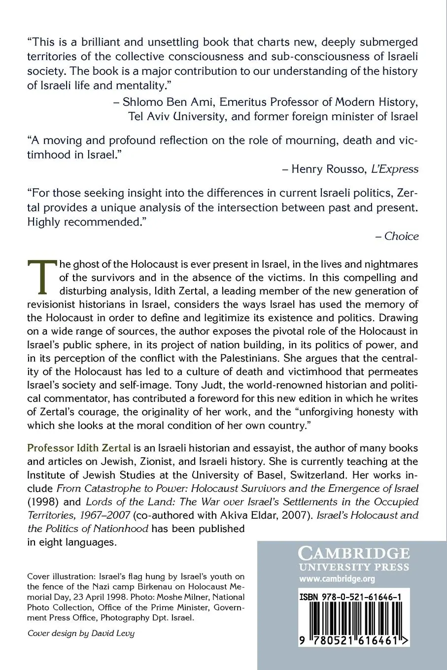 Rückseite: 9780521616461 | Israel's Holocaust and the Politics of Nationhood | Idith Zertal