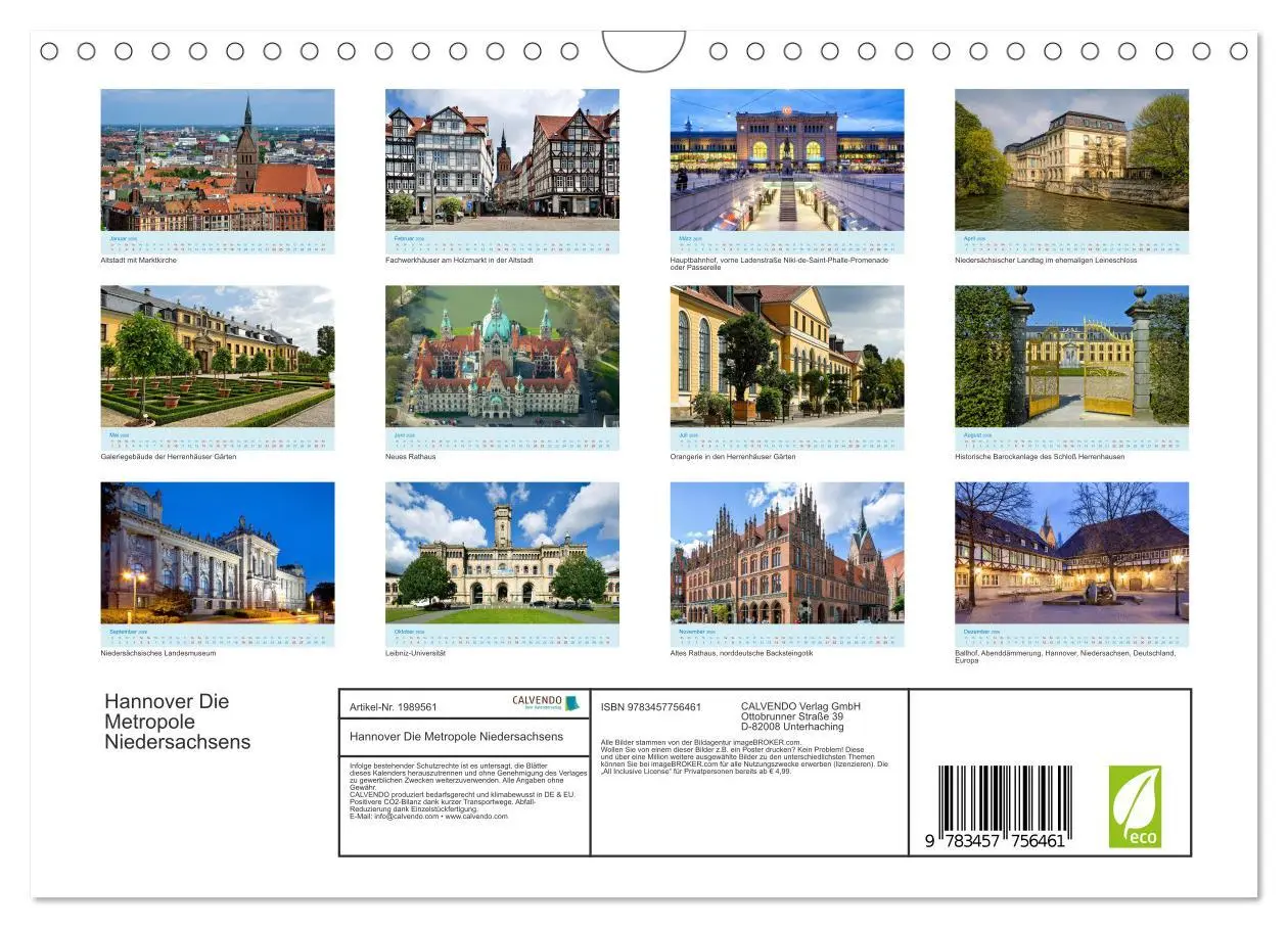 Bild: 9783457756461 | Hannover Die Metropole Niedersachsens (Wandkalender 2026 DIN A4...