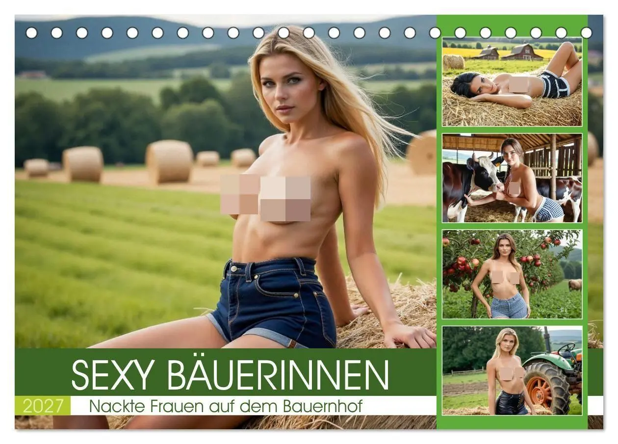 Cover: 9783516916461 | Sexy Bäuerinnen - Nackte Frauen auf dem Bauernhof (Tischkalender...