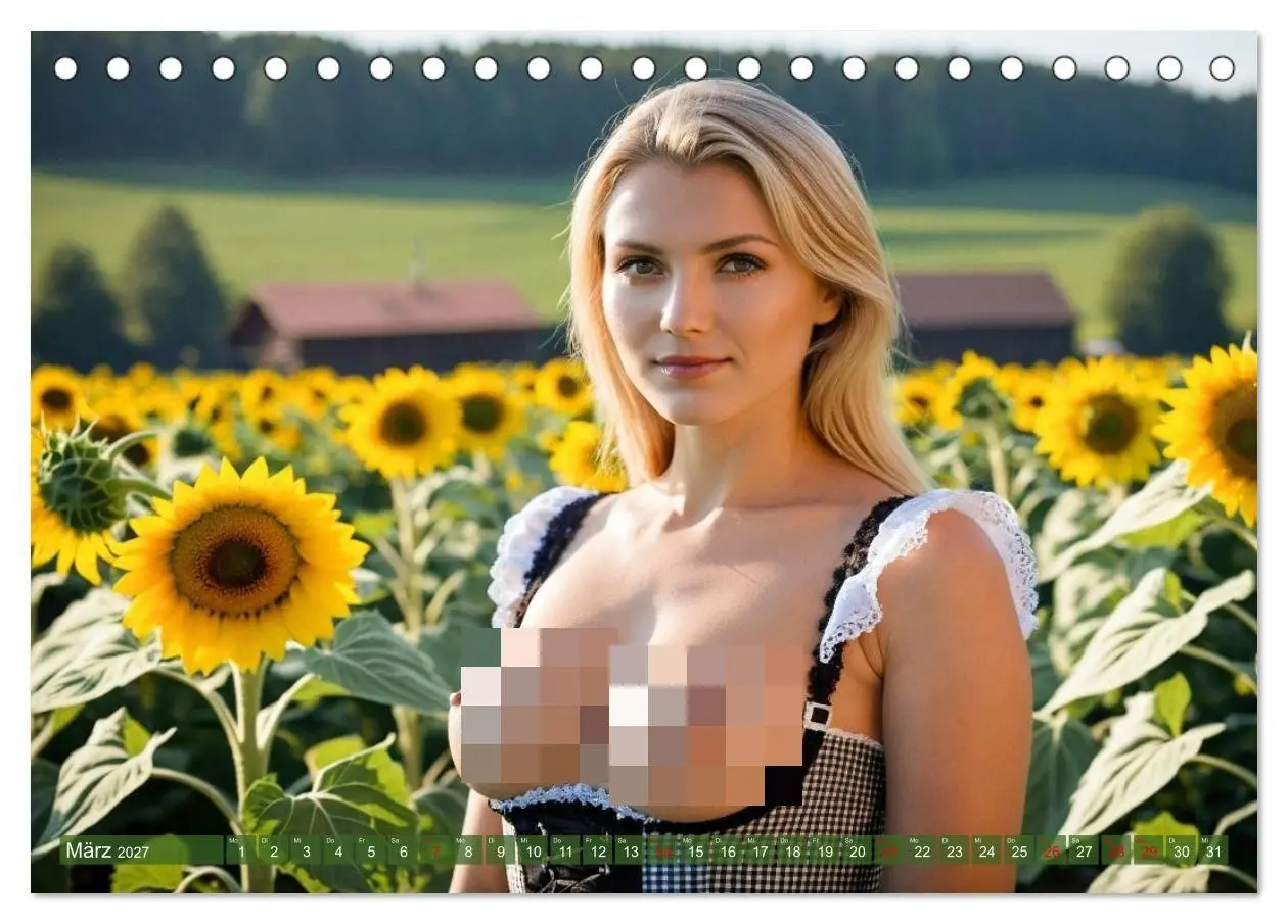 Bild: 9783516916461 | Sexy Bäuerinnen - Nackte Frauen auf dem Bauernhof (Tischkalender...