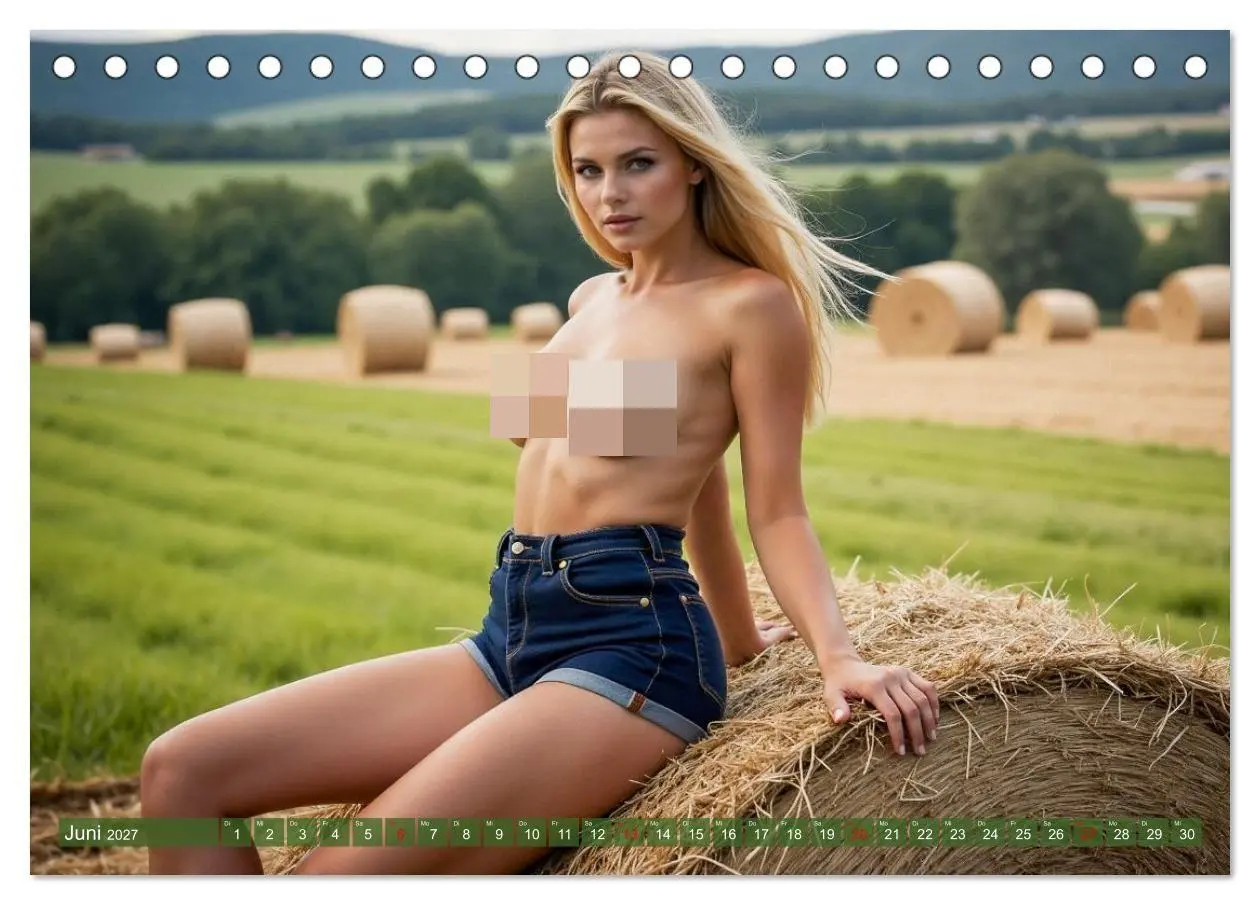 Bild: 9783516916461 | Sexy Bäuerinnen - Nackte Frauen auf dem Bauernhof (Tischkalender...