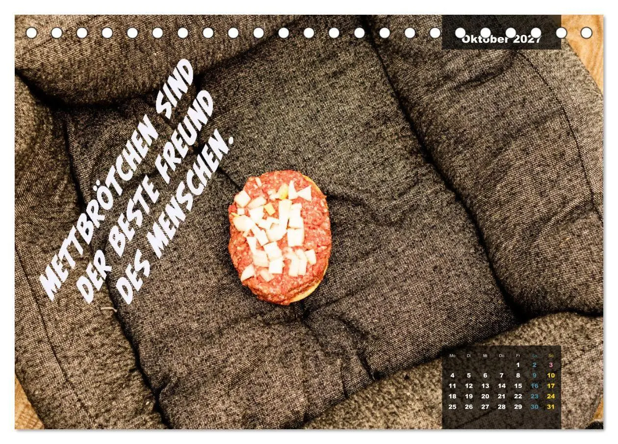 Bild: 9783569486461 | Mettkalender - Spread some more Mett (Tischkalender 2027 DIN A5...