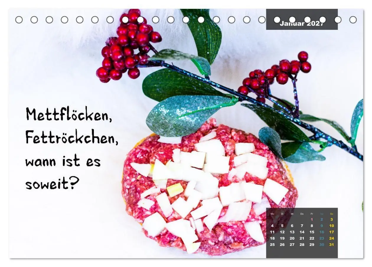 Bild: 9783569486461 | Mettkalender - Spread some more Mett (Tischkalender 2027 DIN A5...