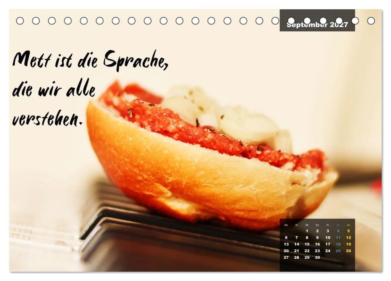 Bild: 9783569486461 | Mettkalender - Spread some more Mett (Tischkalender 2027 DIN A5...