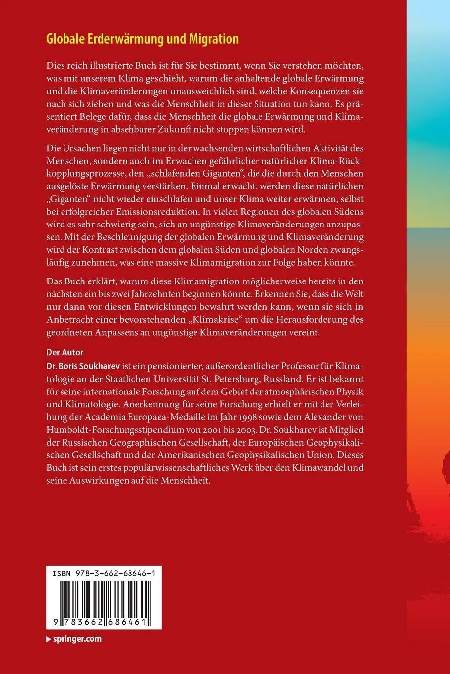 Rückseite: 9783662686461 | Globale Erderwärmung und Migration | Boris Soukharev | Taschenbuch