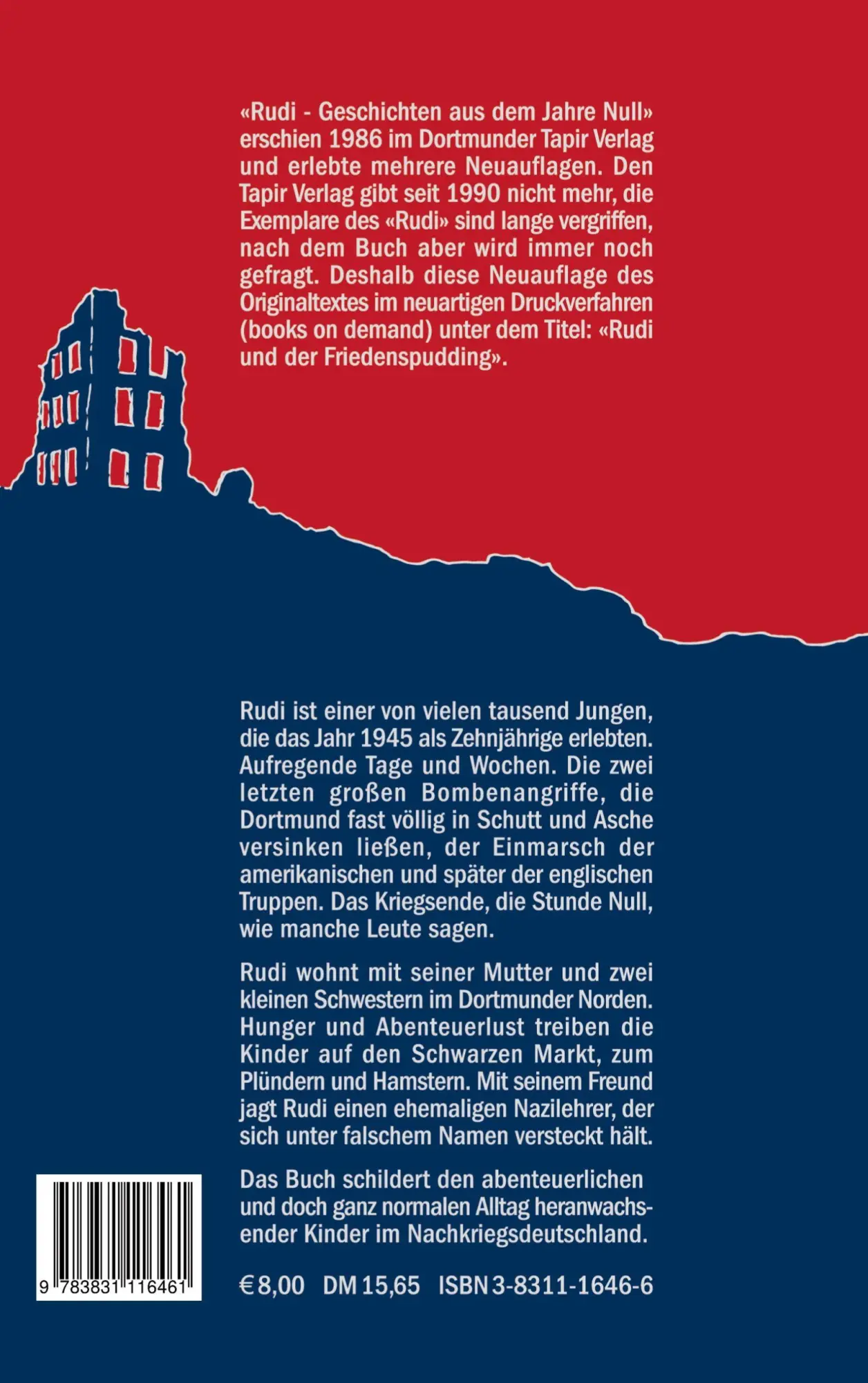 Rückseite: 9783831116461 | Rudi und der Friedenspudding | Marianne Brentzel | Taschenbuch | 2001