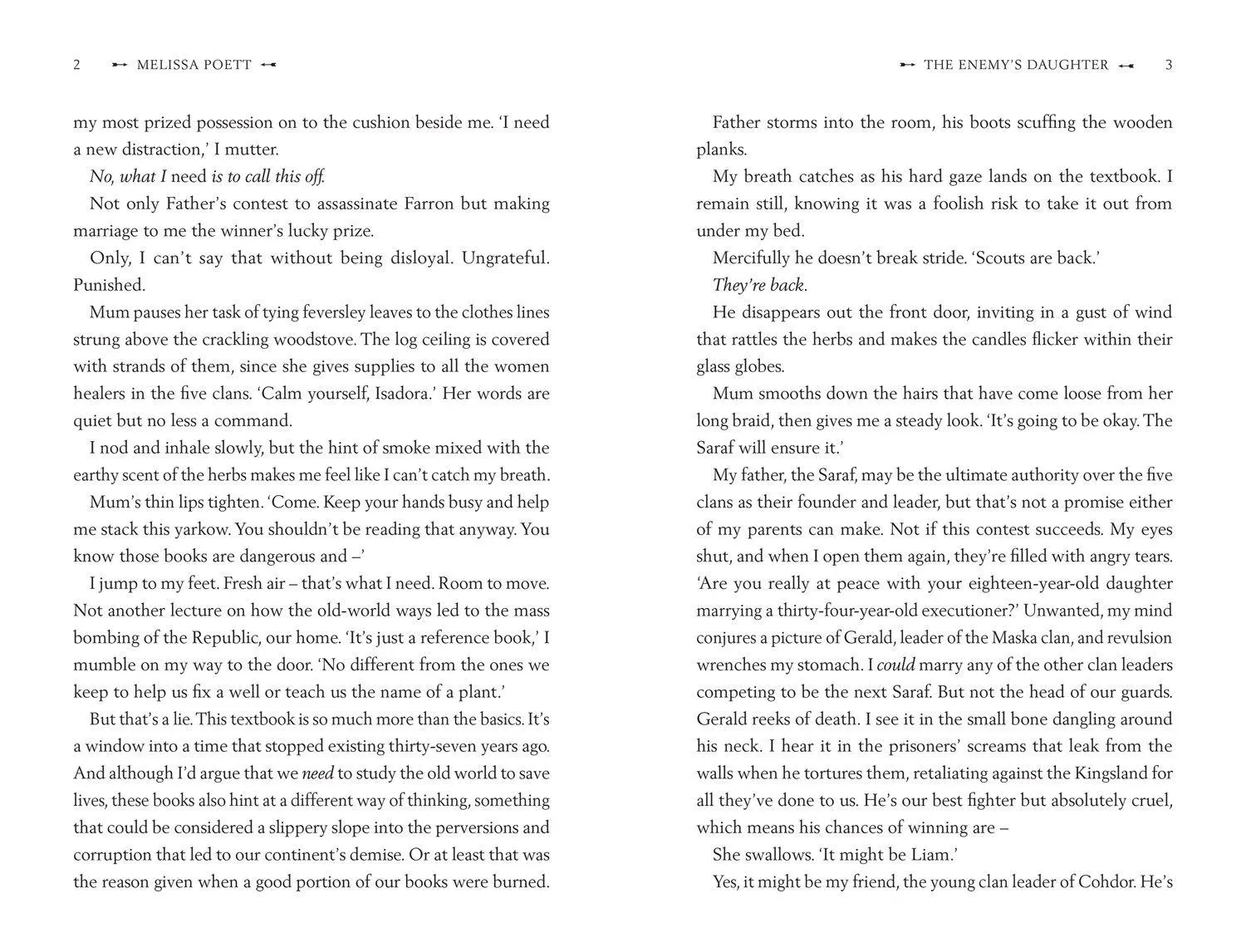 Bild: 9780008716561 | The Enemy's Daughter | Melissa Poett | Taschenbuch | 384 S. | Englisch