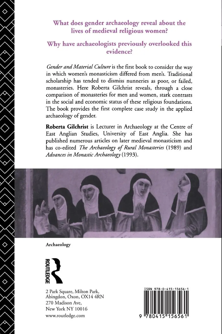 Rückseite: 9780415156561 | Gender and Material Culture | The Archaeology of Religious Women