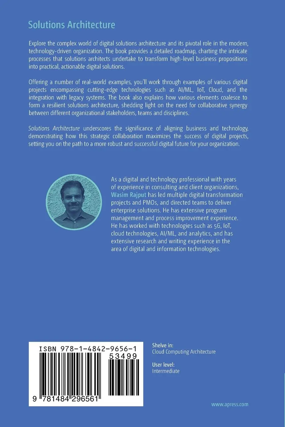 Rückseite: 9781484296561 | Solutions Architecture | Wasim Rajput | Taschenbuch | xxix | Englisch