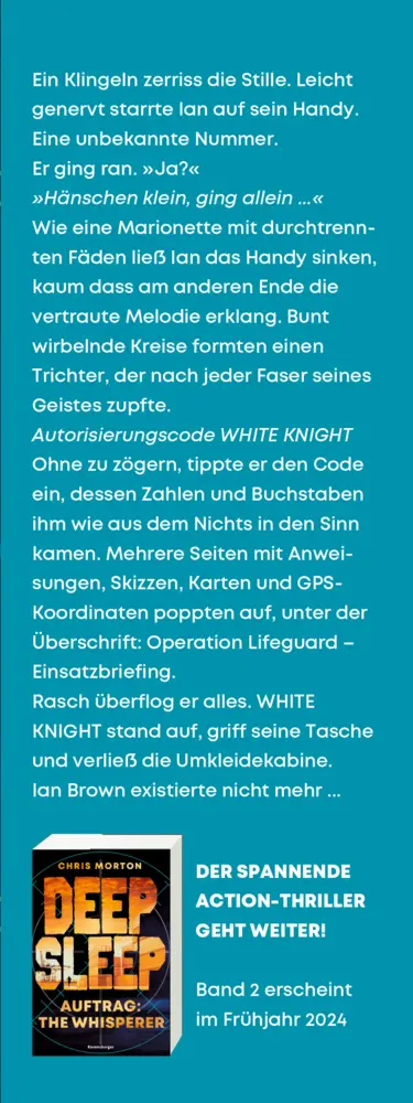 Bild: 9783473586561 | Deep Sleep, Band 1 - Codename: White Knight | Chris Morton | Buch