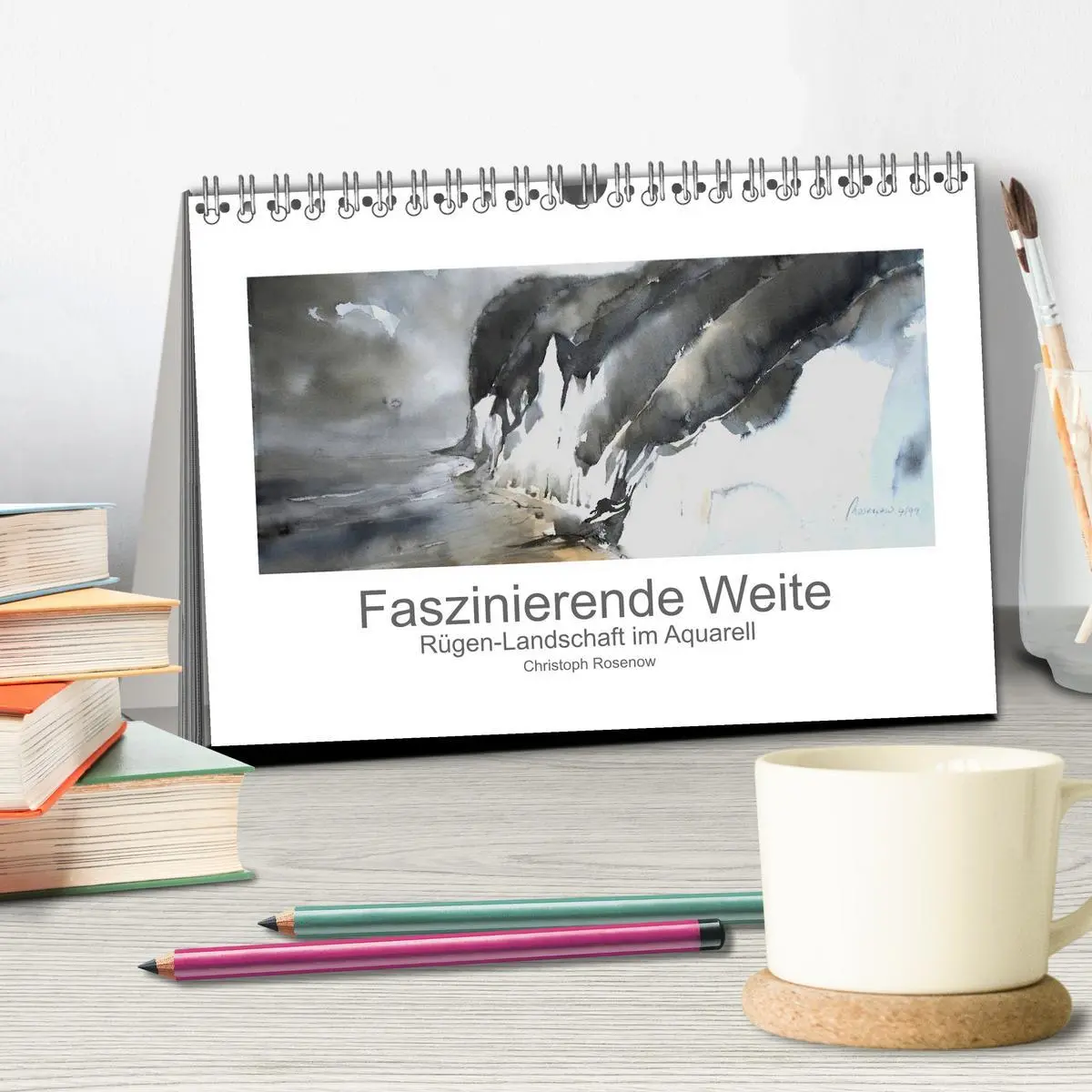 Bild: 9783516076561 | Faszinierende Weite. Rügen-Landschaft im Aquarell (Tischkalender...