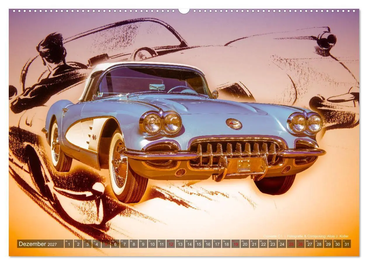 Bild: 9783569546561 | Corvette Photocomposing (hochwertiger Premium Wandkalender 2027 DIN...