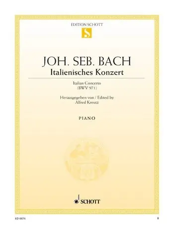 Cover: 9790001086561 | Italienisches Konzert | Johann Sebastian Bach | Buch | 20 S. | Deutsch