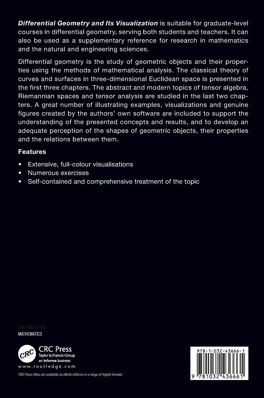 Rückseite: 9781032436661 | Differential Geometry and Its Visualization | Malkowsky (u. a.) | Buch
