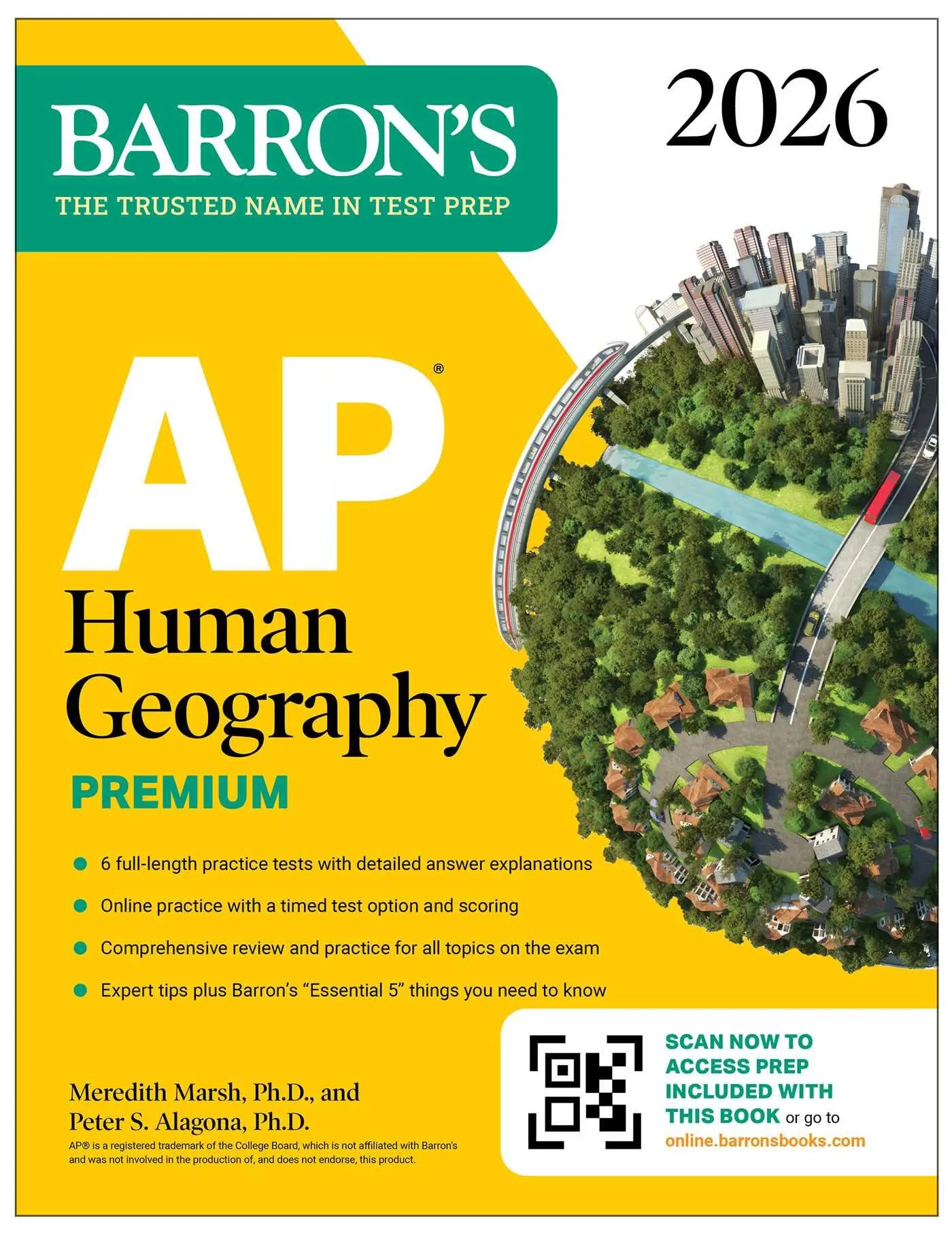 Cover: 9781506296661 | AP Human Geography Premium, 2026: Prep Book with 6 Practice Tests+...