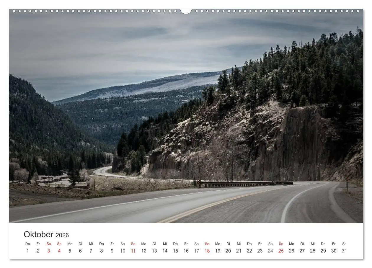 Bild: 9783516066661 | USA Roads (Wandkalender 2026 DIN A2 quer), CALVENDO Monatskalender