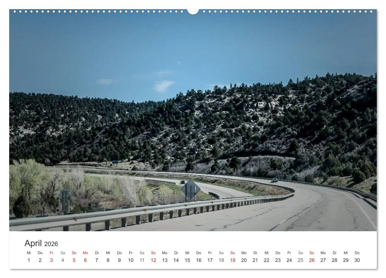 Bild: 9783516066661 | USA Roads (Wandkalender 2026 DIN A2 quer), CALVENDO Monatskalender