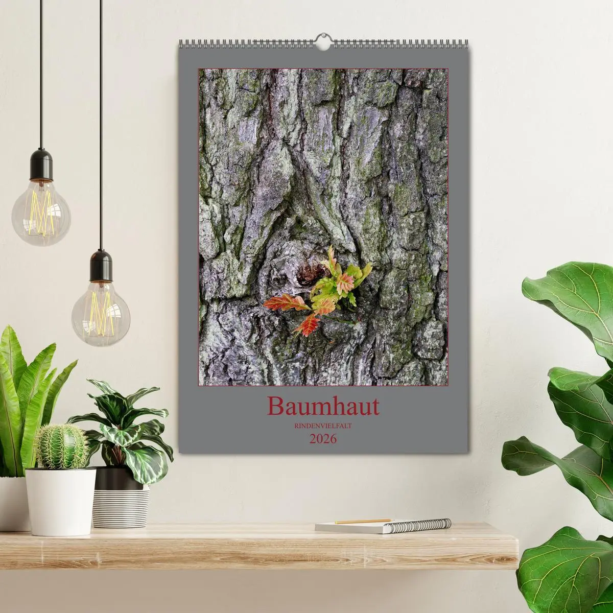 Bild: 9783516376661 | Baumhaut (Wandkalender 2026 DIN A2 hoch), CALVENDO Monatskalender