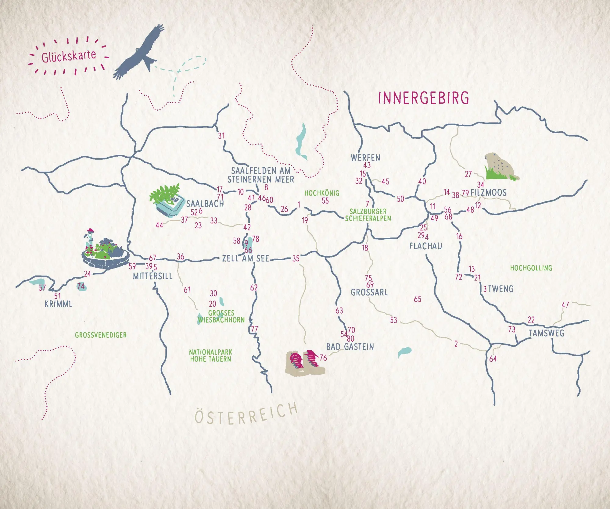 Bild: 9783770026661 | Glücksorte im Innergebirg | Pinzgau, Pongau &amp; Lungau | Urbanek | Buch