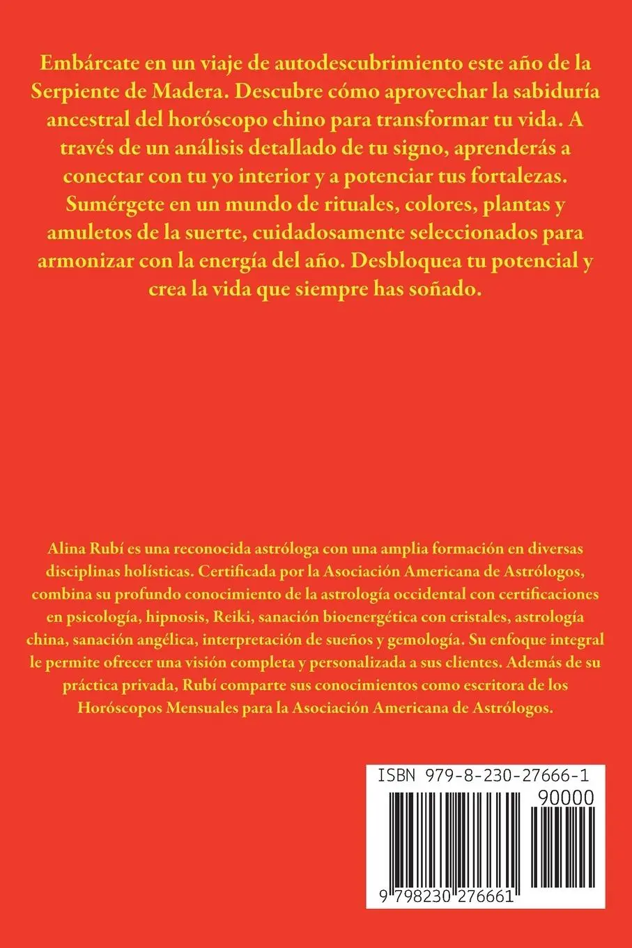 Rückseite: 9798230276661 | Cerdo Horóscopo 2025 | Alina Rubi | Taschenbuch | Spanisch | 2025