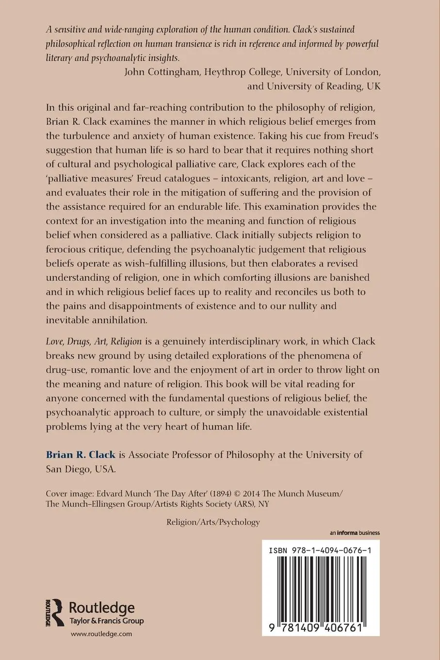 Rückseite: 9781409406761 | Love, Drugs, Art, Religion | The Pains and Consolations of Existence