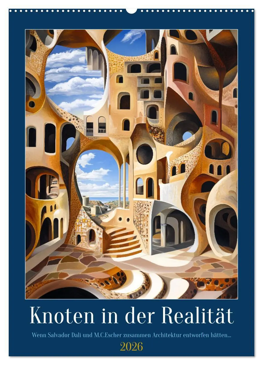 Cover: 9783457276761 | Knoten in der Realität (Wandkalender 2026 DIN A2 hoch), CALVENDO...