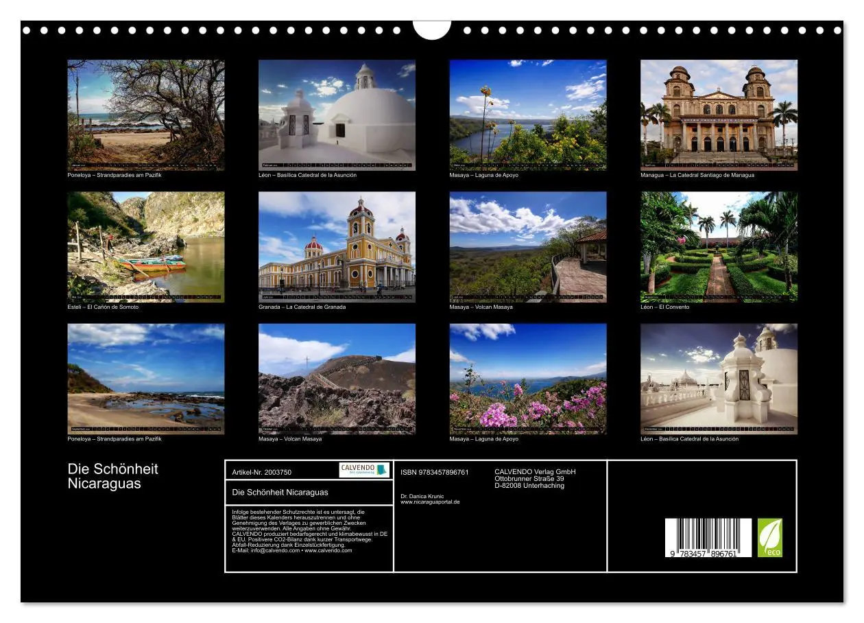 Bild: 9783457896761 | Die Schönheit Nicaraguas (Wandkalender 2026 DIN A3 quer), CALVENDO...