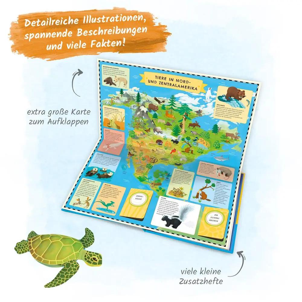 Bild: 9783965526761 | Trötsch Kinderatlas Das große Entdeckerbuch Atlas der Tiere | Co.KG