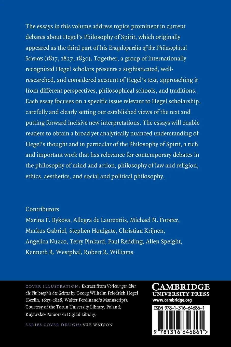 Rückseite: 9781316646861 | Hegel's Philosophy of Spirit | Marina F. Bykova | Taschenbuch | 2021