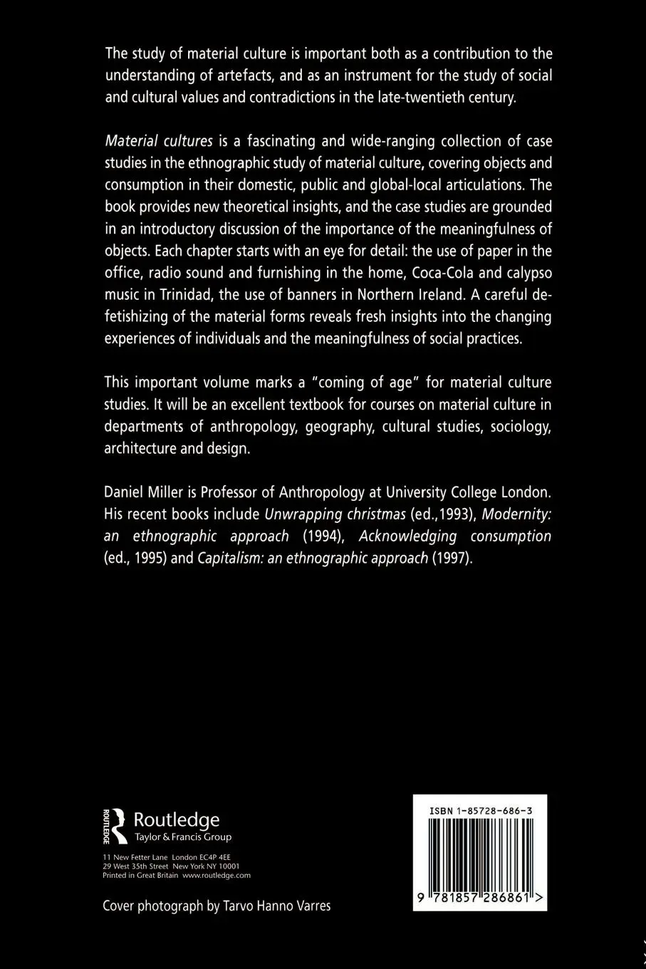 Rückseite: 9781857286861 | Material Cultures | Why Some Things Matter | Daniel Miller | Buch