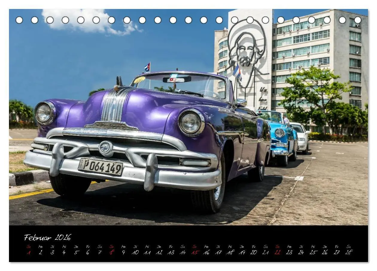 Bild: 9783516046861 | Kubas Klassische Automobile 2026 (Tischkalender 2026 DIN A5 quer),...