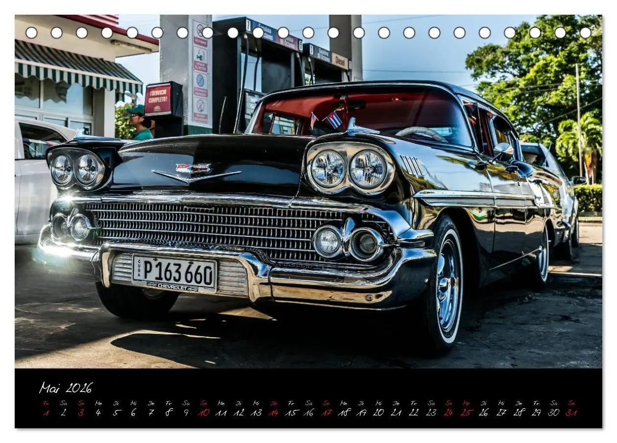 Bild: 9783516046861 | Kubas Klassische Automobile 2026 (Tischkalender 2026 DIN A5 quer),...