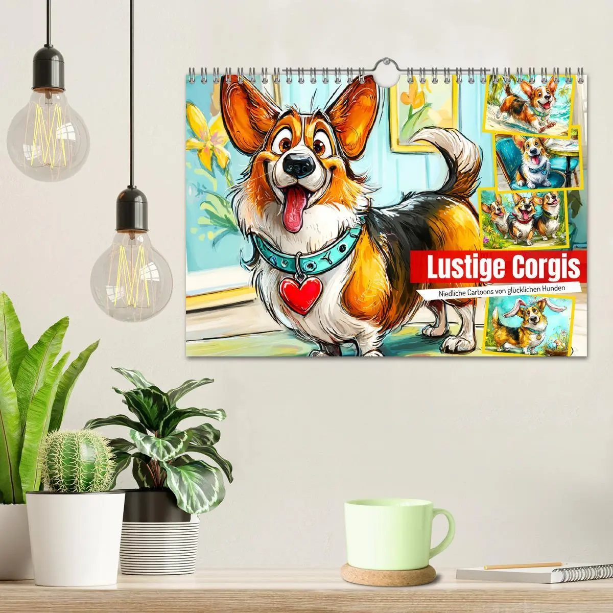 Bild: 9783516596861 | Lustige Corgis. Niedliche Cartoons von glücklichen Hunden...