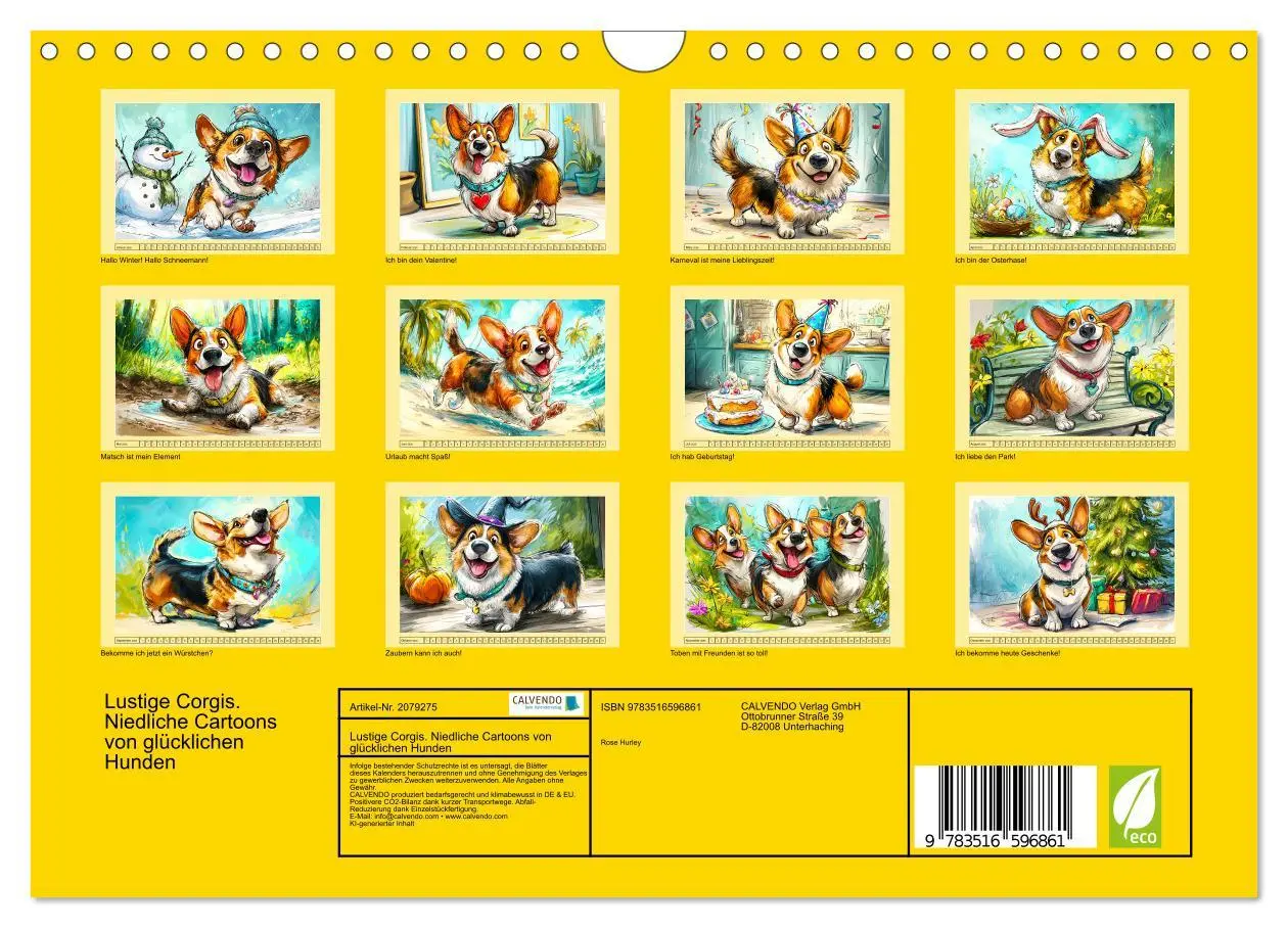 Bild: 9783516596861 | Lustige Corgis. Niedliche Cartoons von glücklichen Hunden...