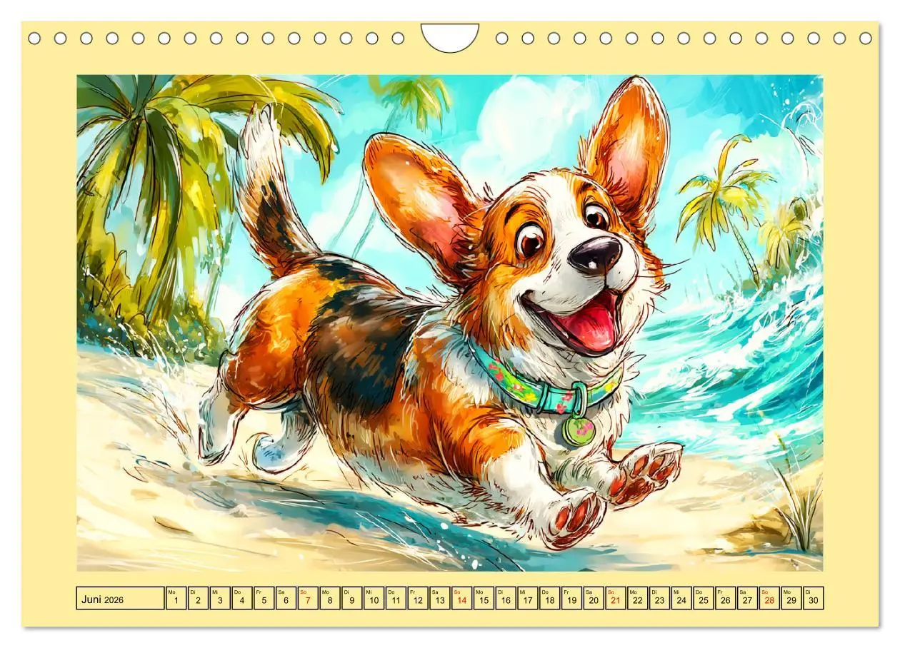 Bild: 9783516596861 | Lustige Corgis. Niedliche Cartoons von glücklichen Hunden...
