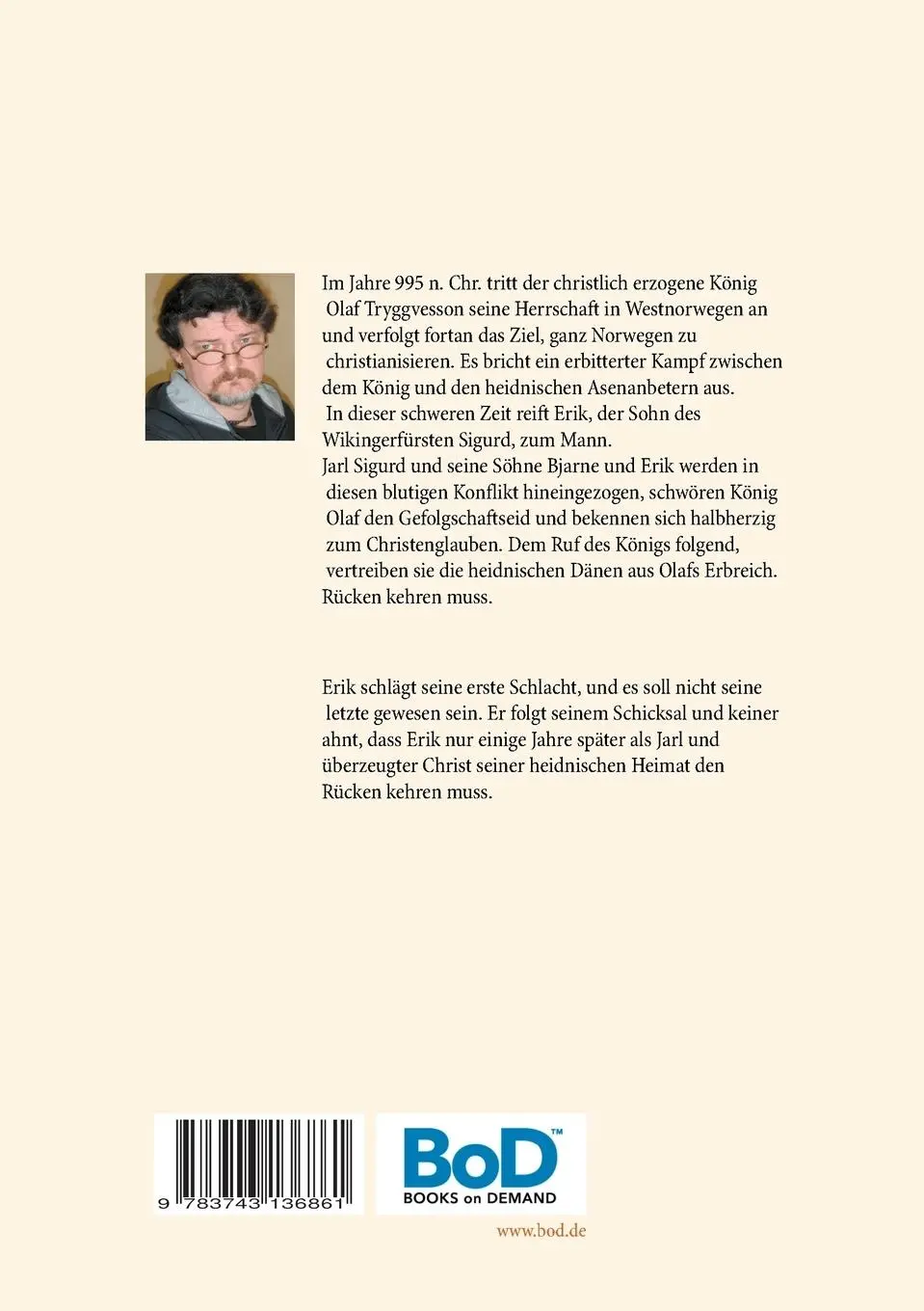 Rückseite: 9783743136861 | Die Saga von Erik Sigurdsson | Das Blut der Wikinger | Rainer W. Grimm