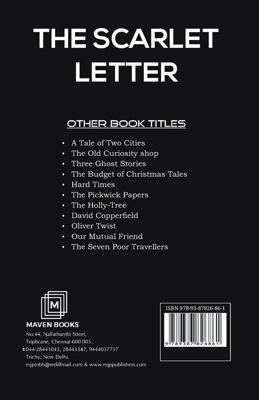 Rückseite: 9789387826861 | THE SCARLET LETTER | Nathaniel Hawthorne | Taschenbuch | Englisch
