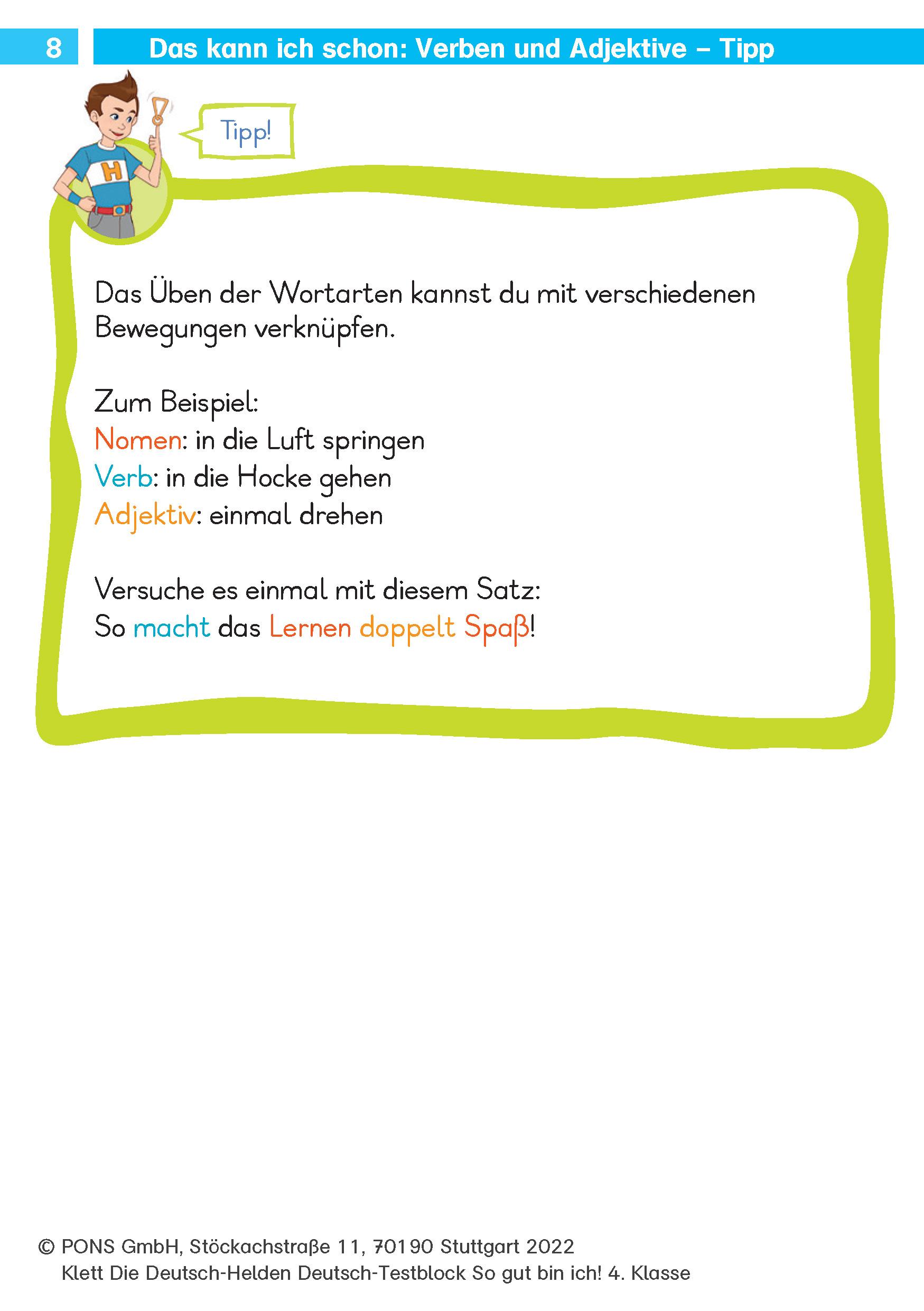 Bild: 9783129496961 | Klett Die Deutsch-Helden: Deutsch-Testblock So gut bin ich! 4. Klasse