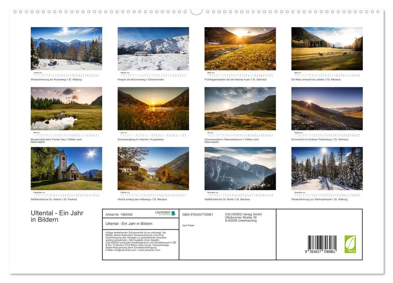 Bild: 9783457706961 | Ultental - Ein Jahr in Bildern (hochwertiger Premium Wandkalender...
