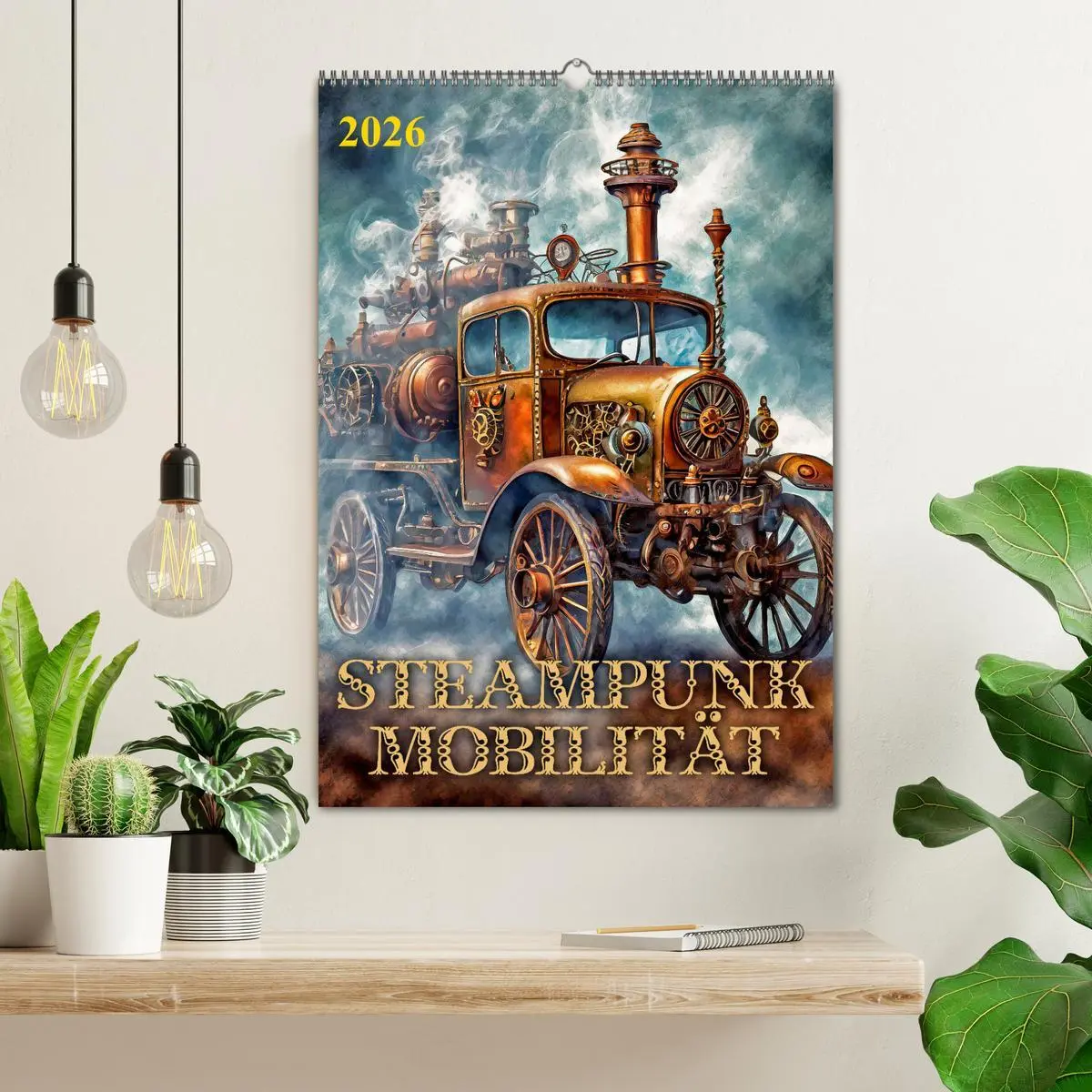 Bild: 9783516276961 | Steampunk Mobilität (Wandkalender 2026 DIN A2 hoch), CALVENDO...