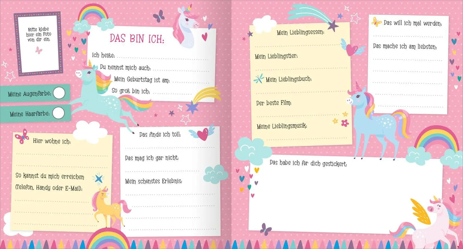 Bild: 4014489137061 | Alle meine Freunde - Einhorn Mit über 300 Stickern | Buch | 64 S.