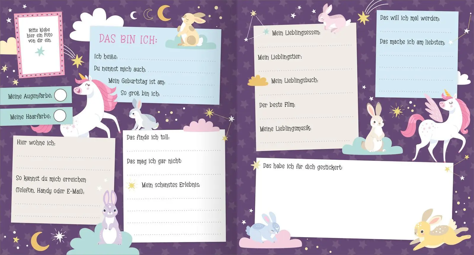 Bild: 4014489137061 | Alle meine Freunde - Einhorn Mit über 300 Stickern | Buch | 64 S.